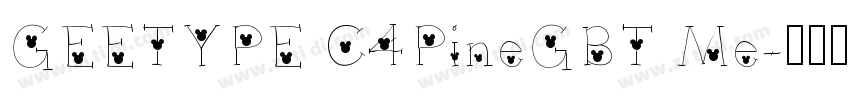 GEETYPE C4PineGBT Me字体转换